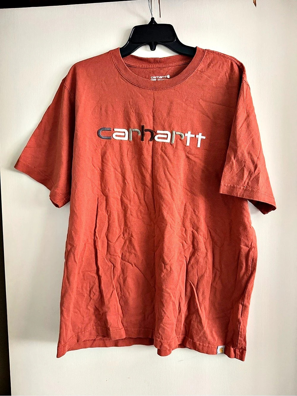 Carhartt Relaxed Fit T-Shirt Short Sleeve Logo Tee Size Large